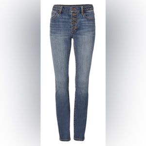 Cabi NWT Button Fly Skinny Jeans 8 Style 5694.